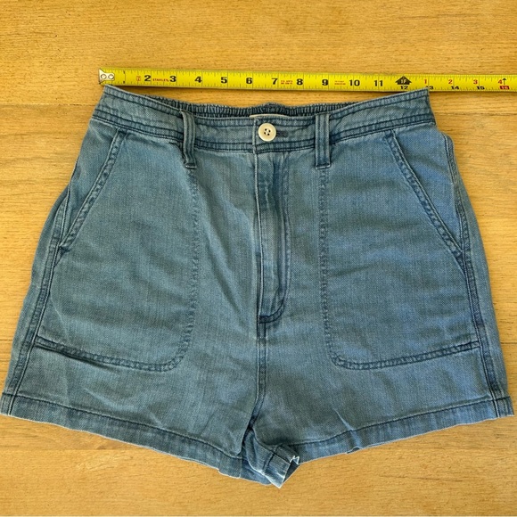 Madewell high rise patch pocket lightweight denim short - size S - Picture 4 of 4